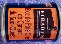 Mängden socker i Bloc de foie gras de canard du sud-ouest