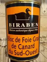 Mängden socker i Bloc de foie gras de canard du Sud ouest