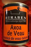 Mängden socker i Axoa de veau