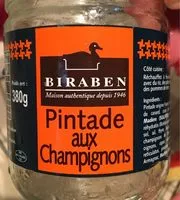 Mängden socker i Pintade aux champignons