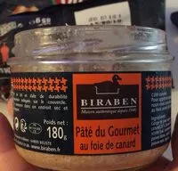 Mängden socker i Pâté du gourmet au foie de canard