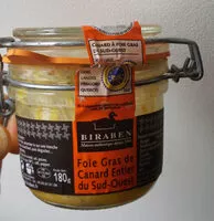 Mängden socker i Foie gras de canard entier du Sud Ouest BIRABEN