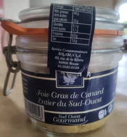 Mängden socker i Foie gras de canard entier du Sud Ouest
