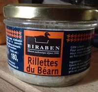 Mängden socker i Rillettes du Béarn