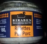 Mängden socker i Rillettes pur porc
