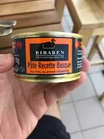 Mängden socker i Pâté Recette Basque