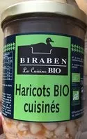 Mängden socker i Haricots bio cuisinés