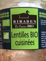 Mängden socker i Lentilles BIO cuisinées