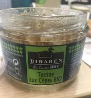 Mängden socker i Terrine aux cèpes bio