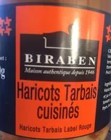 Mängden socker i Haricots tarbais