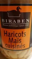Mängden socker i Haricots Maïs cuisinés