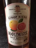 Mängden socker i Sirop de pamplemousse rose RIEME