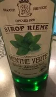 Mängden socker i Sirop menthe rieme