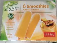 Mängden socker i Smoothies ananas passion