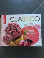 Mängden socker i Classico Fruits Rouges 6 Cornets