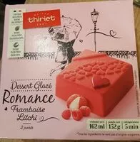 Mängden socker i Dessert glacé Romance Framboise Litchi