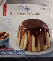 Mängden socker i Fidgi rhum raisins/café