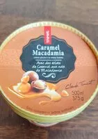 Mängden socker i Glace caramel Macadamia