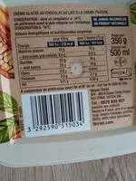 Mängden socker i Crème glacée chocolat au lait