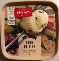 Mängden socker i Crème glacée Rhum Raisin