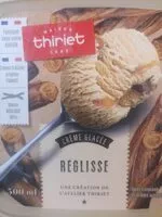 Mängden socker i Crème glacée réglisse Maison Thiriet