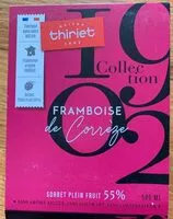 Mängden socker i Sorbet framboise de Corrèze