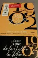 Mängden socker i Sorbet pêche jaune de la vallée  du Rhône