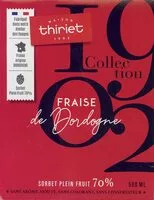 Mängden socker i Sorbet Fraise de Dordogne