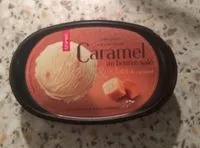 Mängden socker i Crème glacée au beurre salé et éclats de caramel