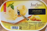 Mängden socker i Grand'Saveurs sorbet ananas avec morceaux
