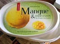 Mängden socker i Sorbet gourmand Mangue & morceaux de fruits exotiques