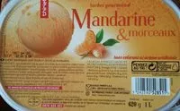 Mängden socker i Sorbet Mandarine & morceaux