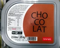 Mängden socker i Crème glacée chocolat à la crème fraîche