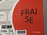 Mängden socker i Sorbet fraise