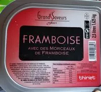 Mängden socker i Grand saveur sorbet framboise