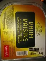 Mängden socker i Glace rhum raisins