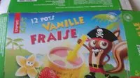 Mängden socker i 12 pots glasse Kids vanille fraise