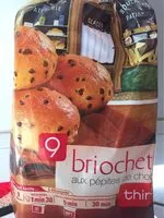 Mängden socker i Briochette aux Pépites de Chocolat
