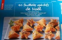 Mängden socker i 40 feuilletés apéritifs de noel