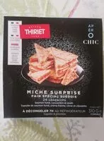 Mängden socker i Miche Surprise Pains suédois Saumon Fumé