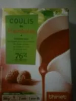 Mängden socker i Coulis framboise