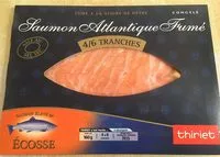 Mängden socker i Saumon atlantique fumé Ecosse