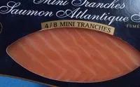 Mängden socker i Tranches de saumon fume atlantique