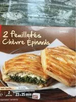 Mängden socker i Feuilletés Chèvre Épinards