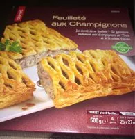 Mängden socker i Feuilleté aux champignons