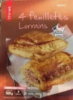 Mängden socker i 4 feuilletes lorrains