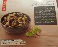 Mängden socker i Chairs d'escargots de Bourgogne cuites et assaisonnées