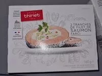 Mängden socker i Tranche de filet de saumon farci