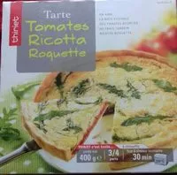 Mängden socker i Tarte Tomates Ricotta Roquette