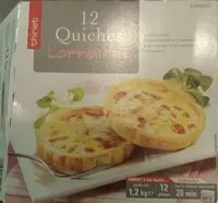 Mängden socker i 12 Quiches Lorraines